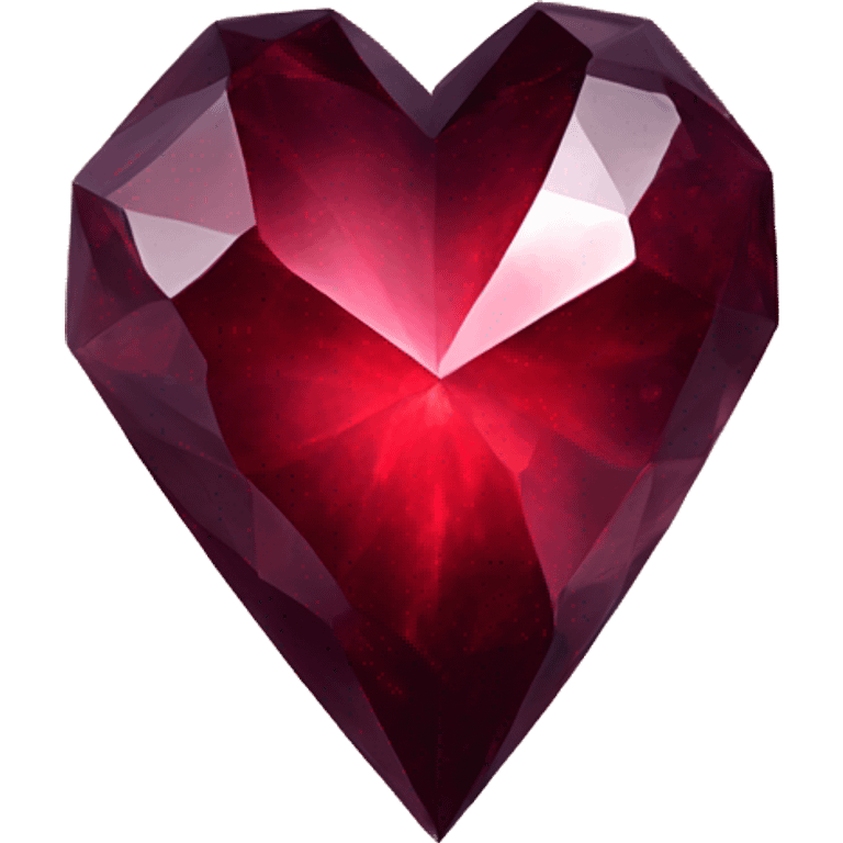 dark red crystal heart emoji