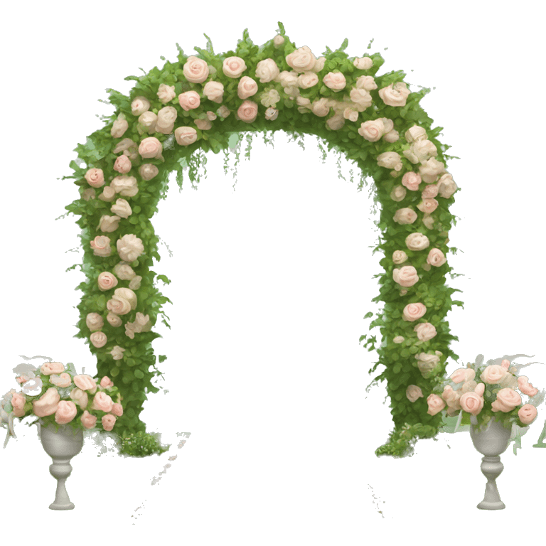 Garden wedding arch emoji