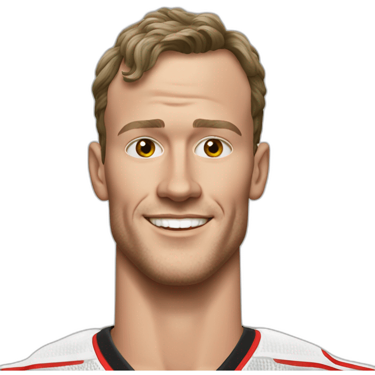 Jonathan Toews as a beach bum emoji