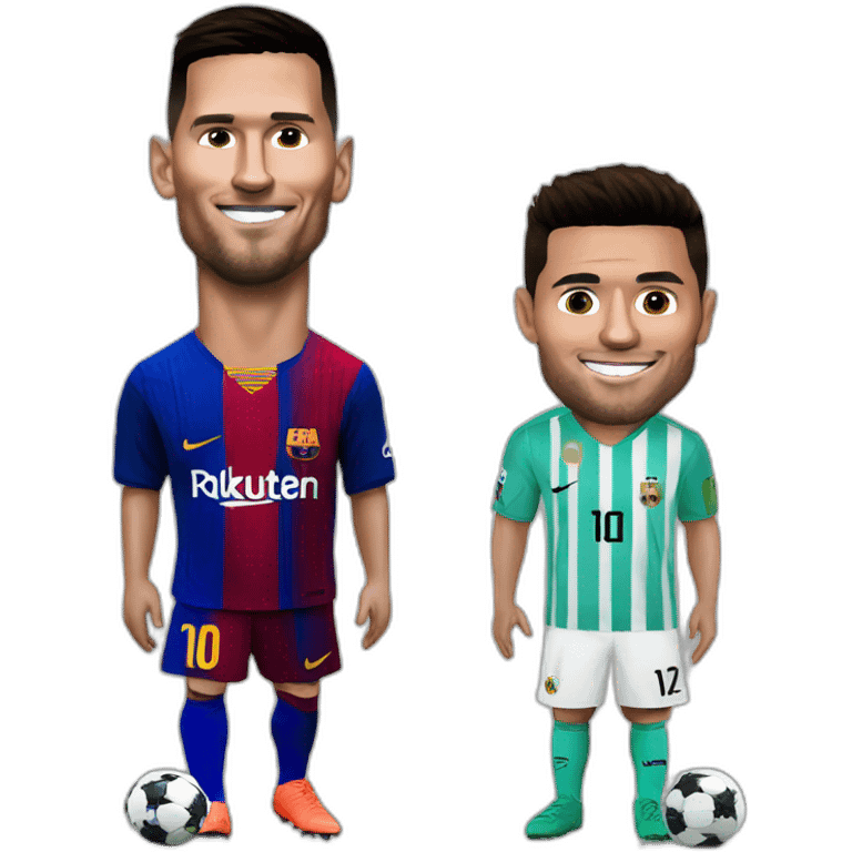 messi on ronaldo emoji