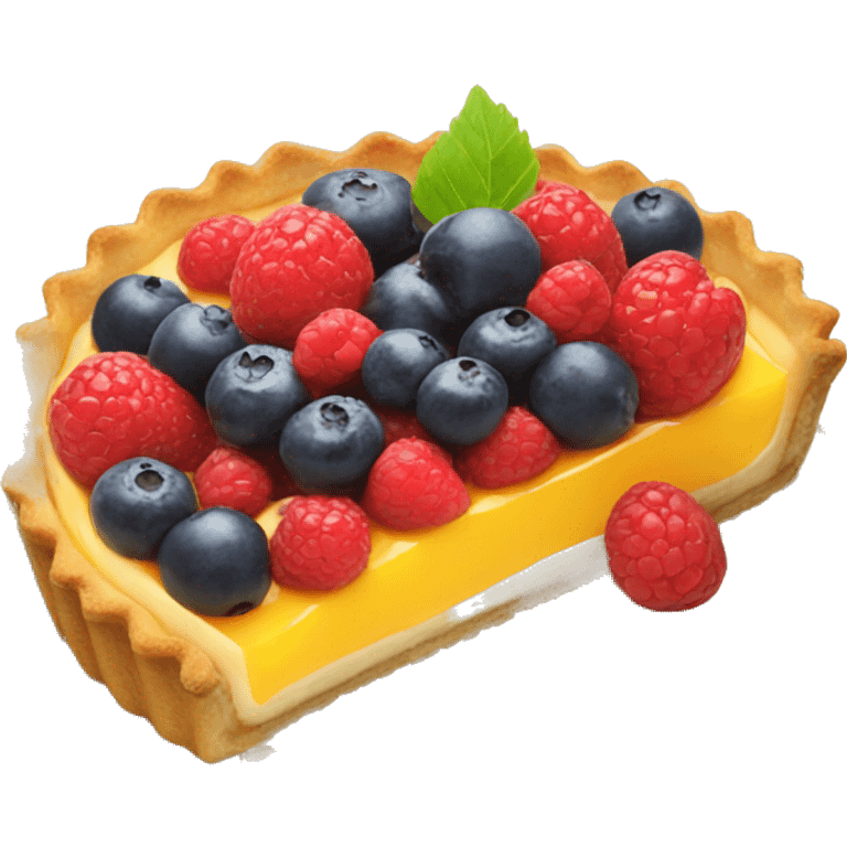 Fruit tart emoji