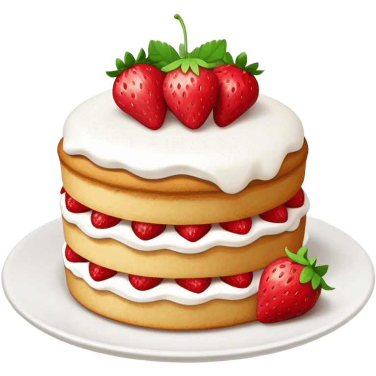 strawberry short cake emoji