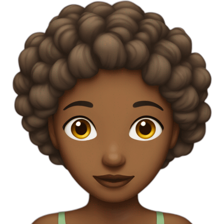 a brown girl emoji