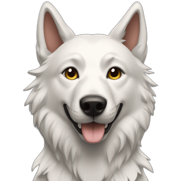 Chien fleur loup emoji