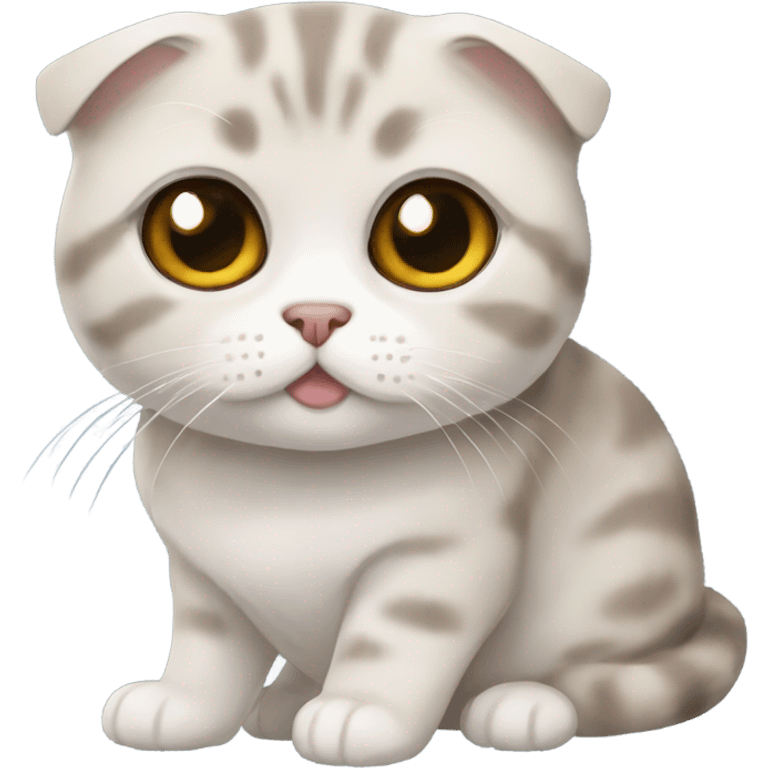 Scottish fold cat emoji