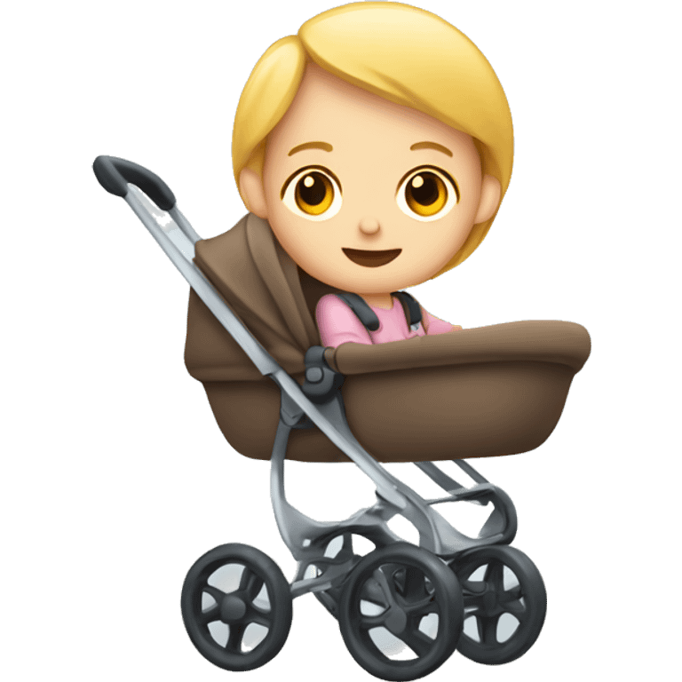 A child in a stroller emoji