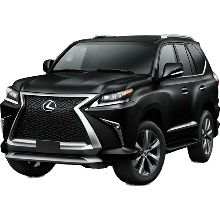 Black SUV lexus emoji