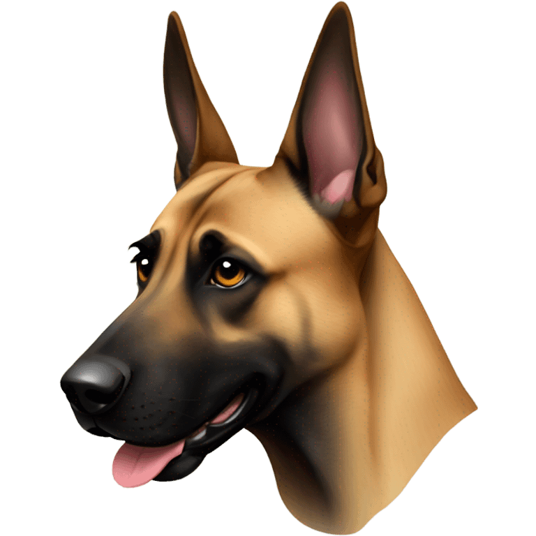 Malinois with muzzle  emoji