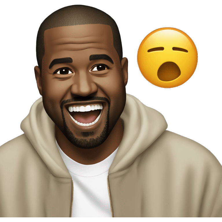 laughing Kanye west emoji