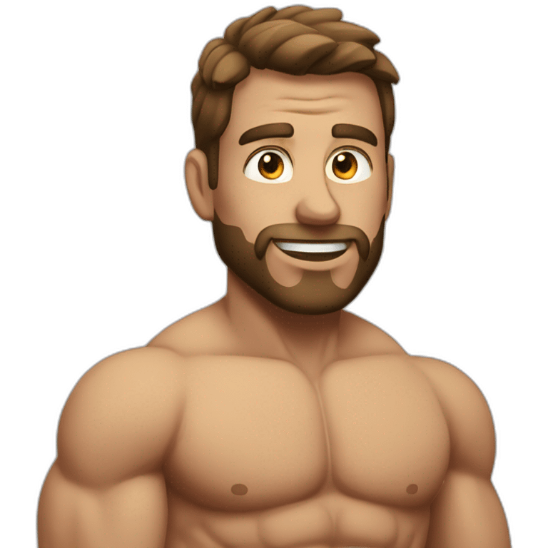 homme musclés emoji