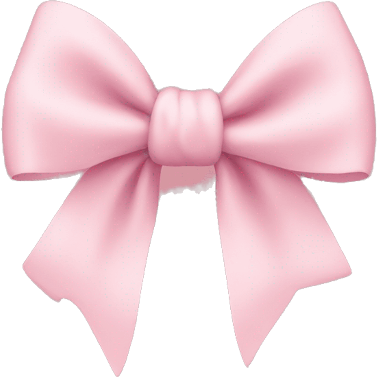 light pink bow on light pink bow emoji