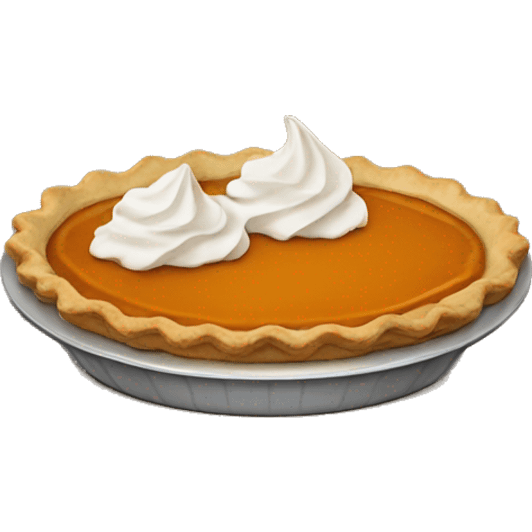 Pumpkin pie emoji