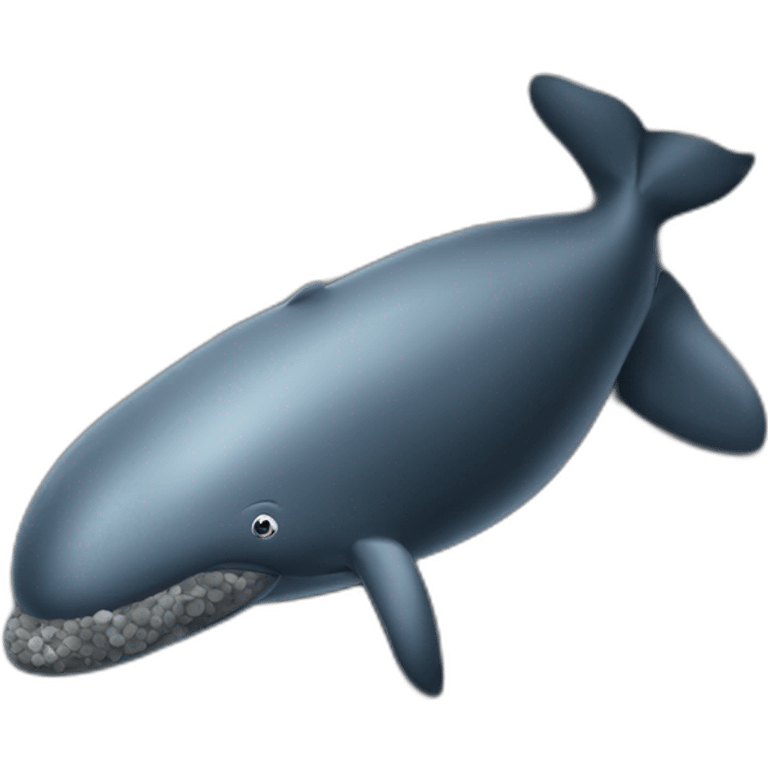 sperm whale under gravel emoji