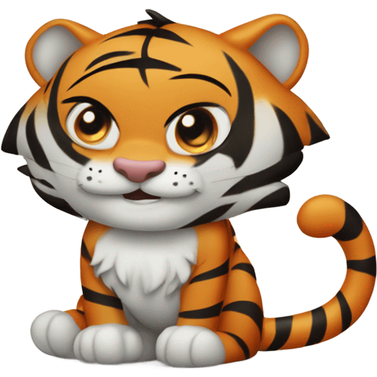 Tiger pooping emoji