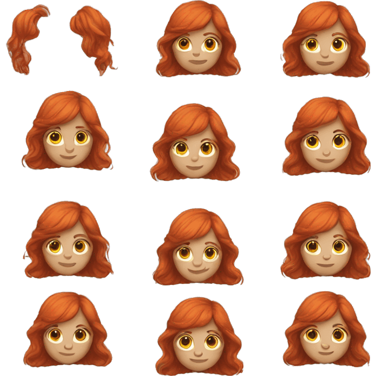 Red head  emoji