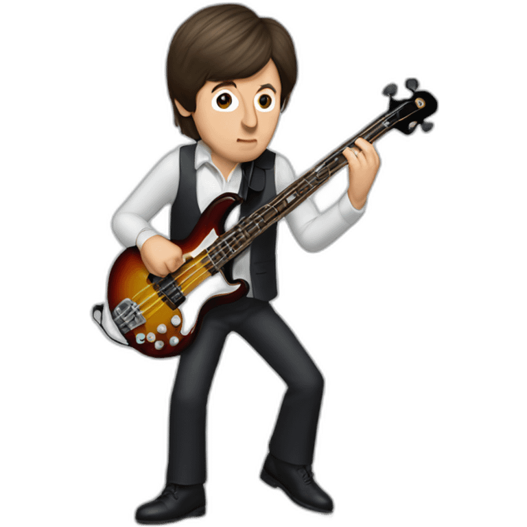 Paul McCartney Playing bass emoji