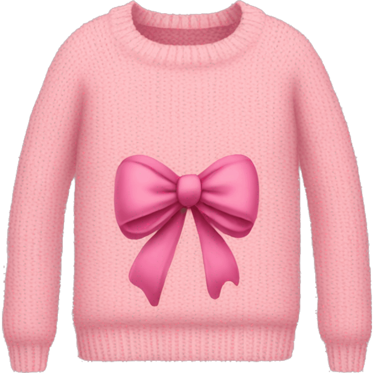 Pink bow sweater emoji