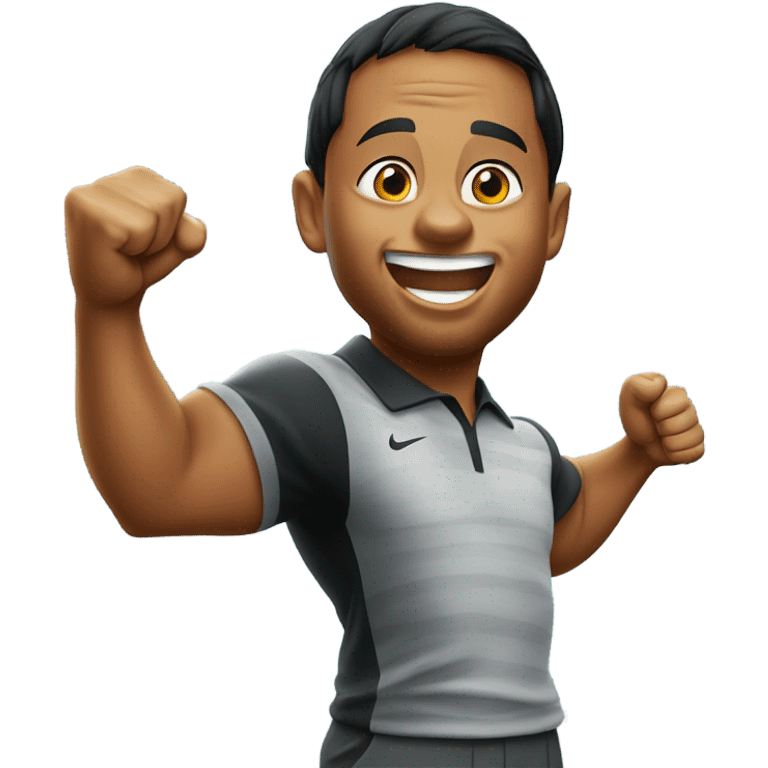 Tiger woods fist pump emoji