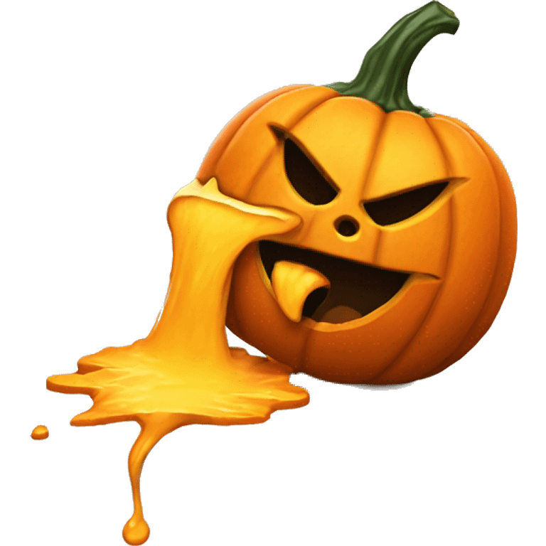 jackolantern puking emoji