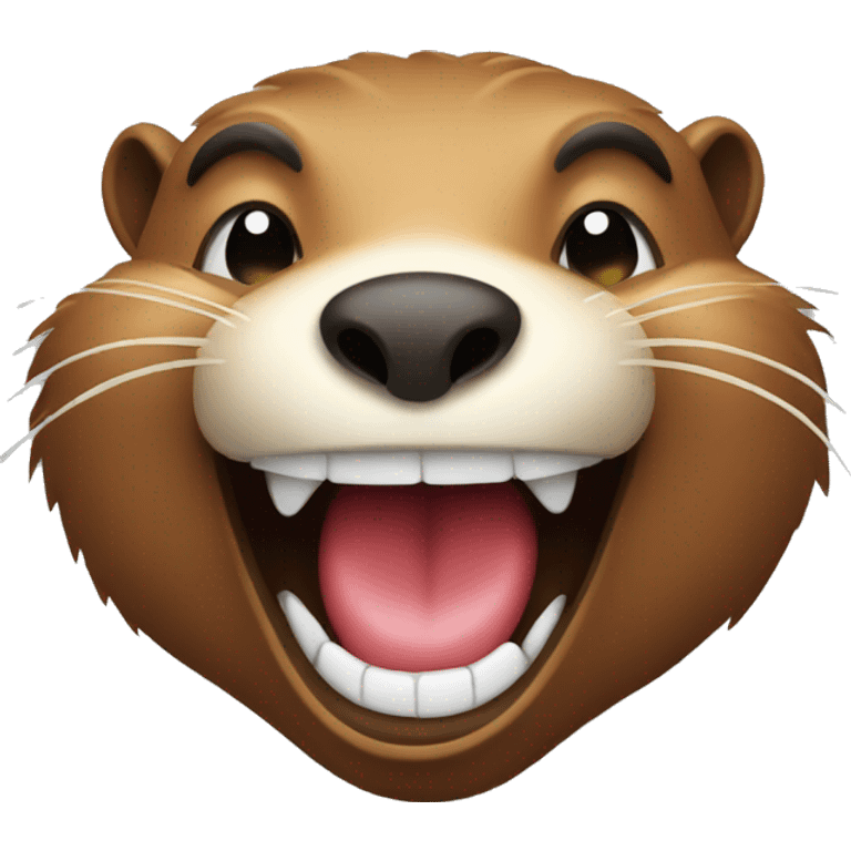 Laughing beaver  emoji