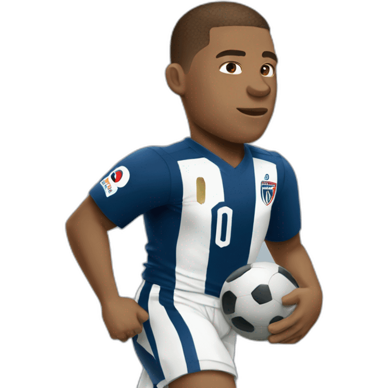 Mbappé play football emoji