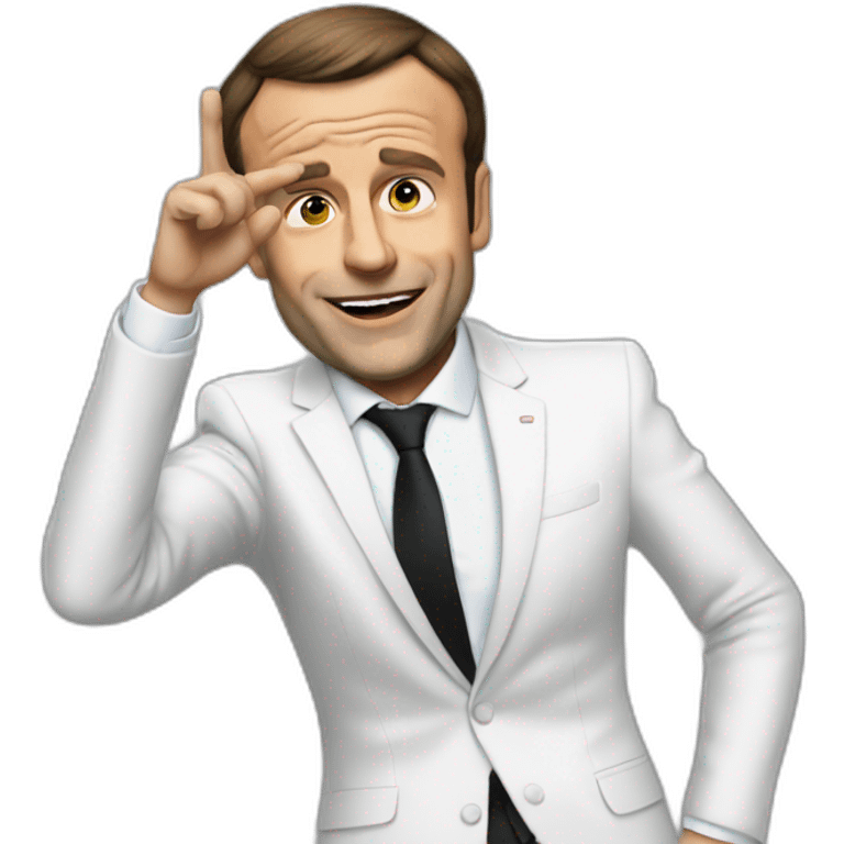 Macron qui dab emoji