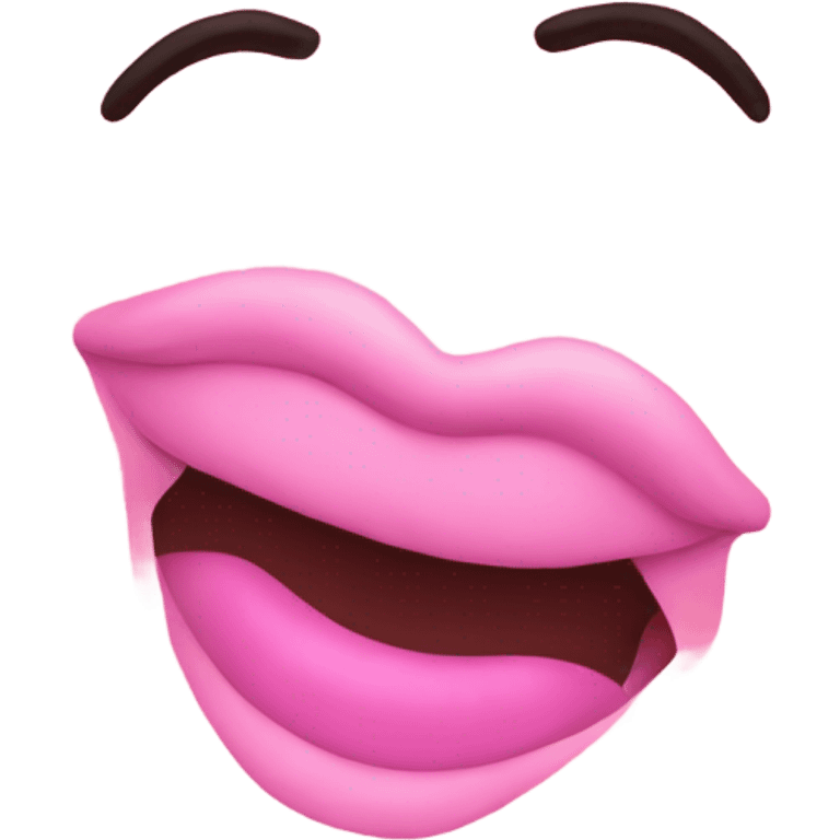 beso color rosa emoji