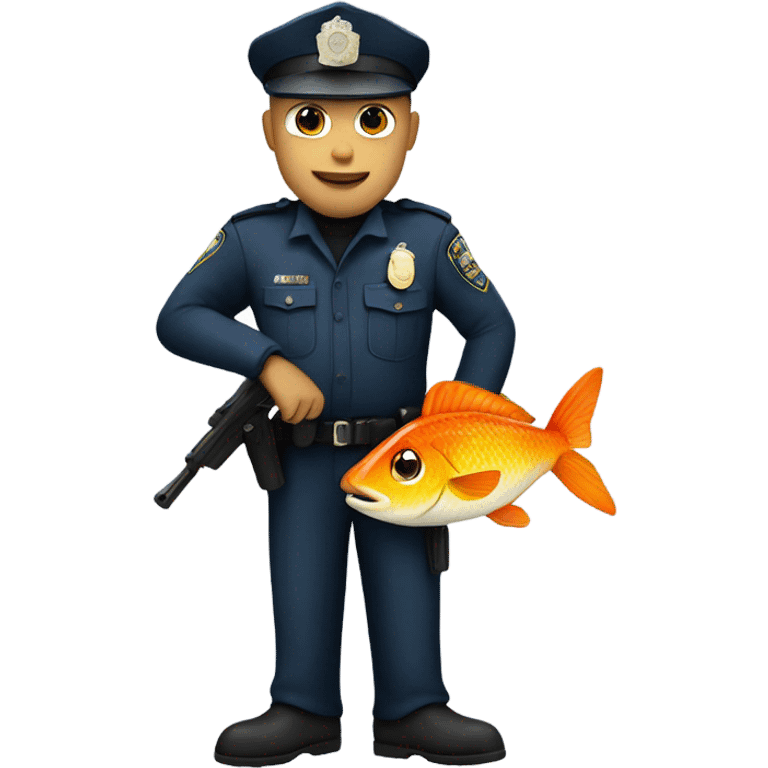 Police with a fish emoji