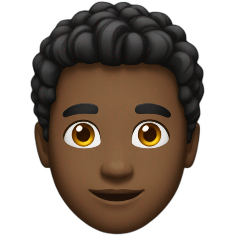 handsome young black man emoji