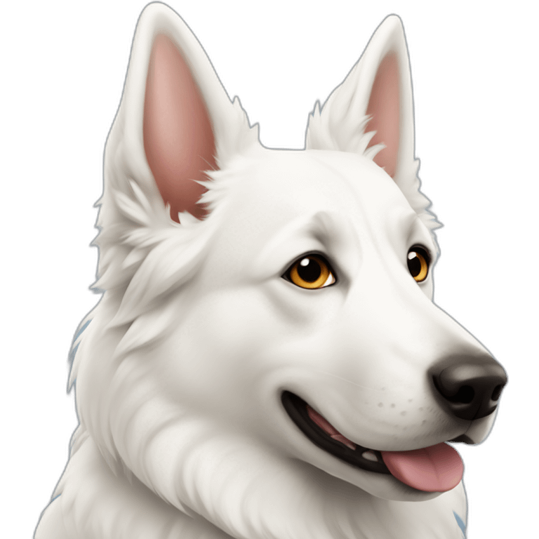 White Swiss Shepherd Dog emoji