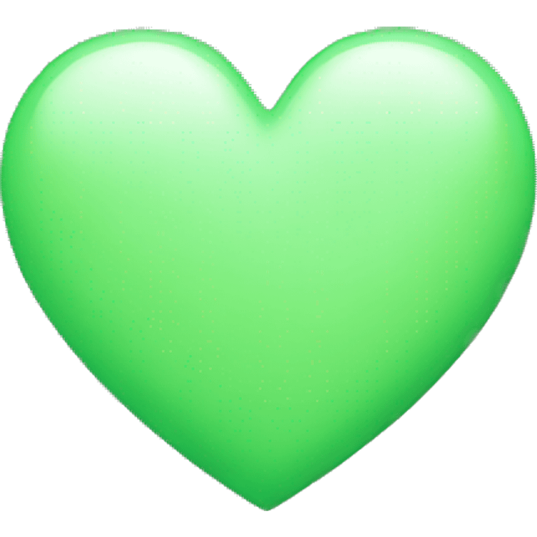 Light green heart emoji