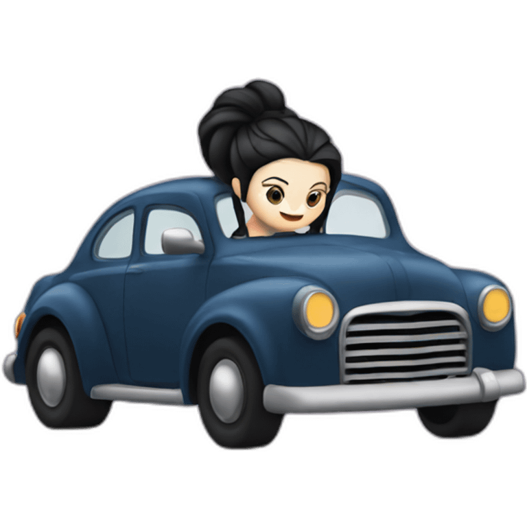 Amy Lee driving car emoji