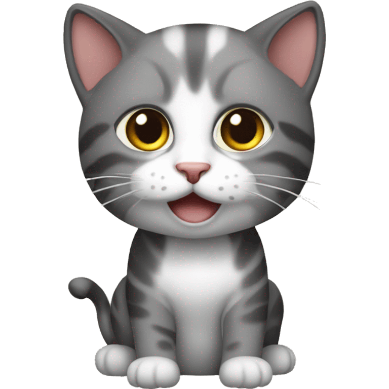 Gatto accaldato con l'affanno  emoji