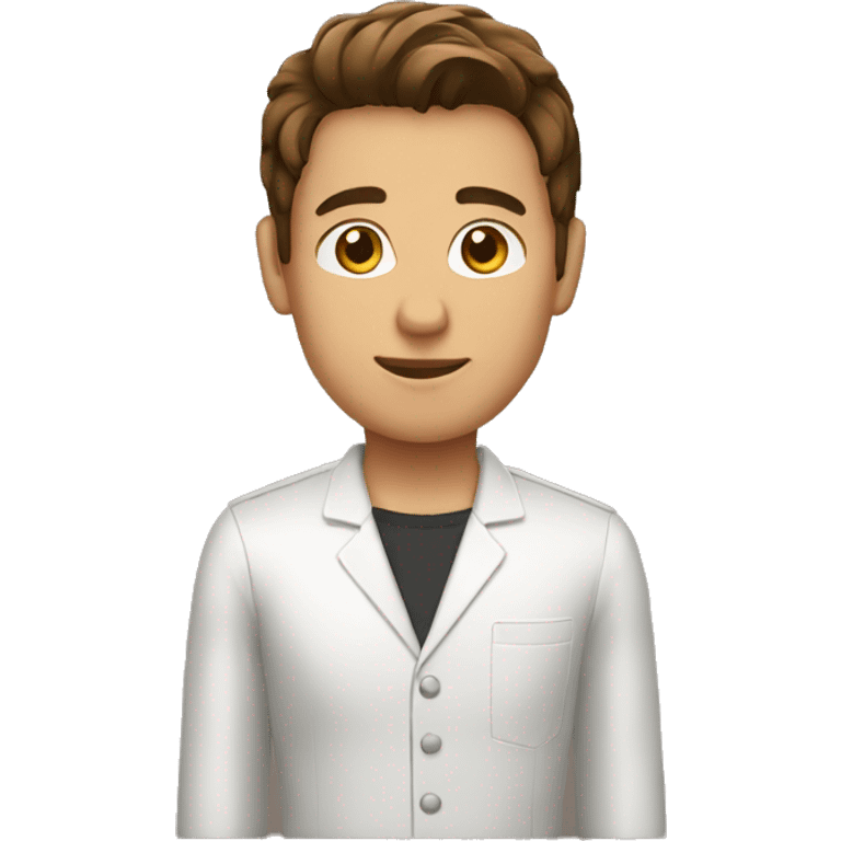 barman brown hair emoji