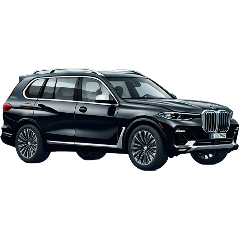 Black BMW x7 snowy emoji