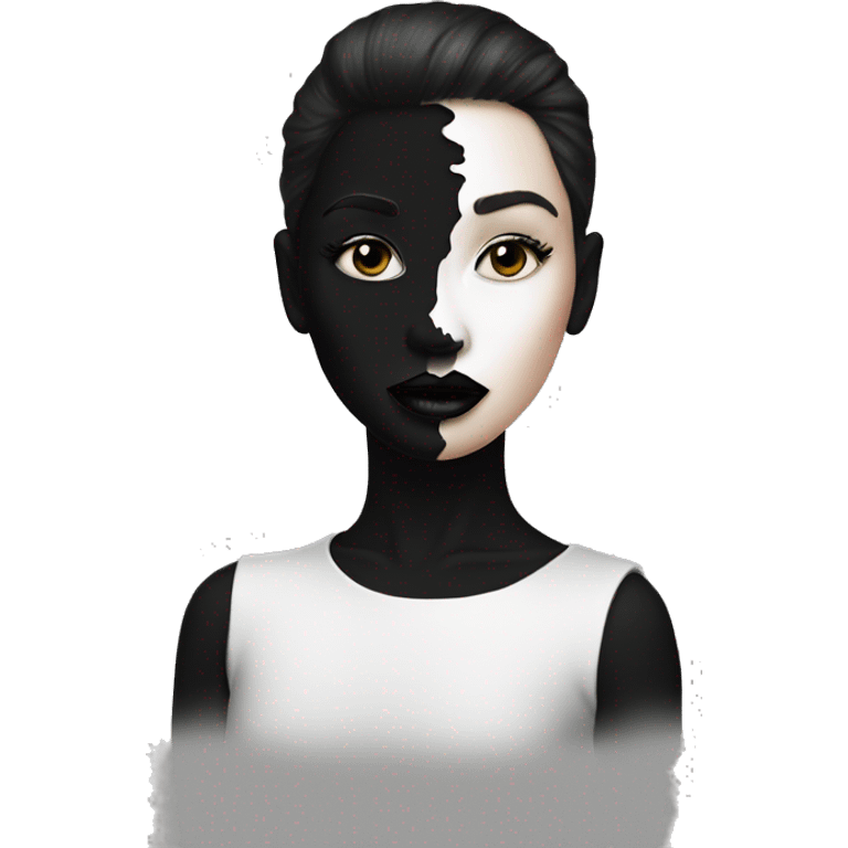 A black lipstick kiss  emoji