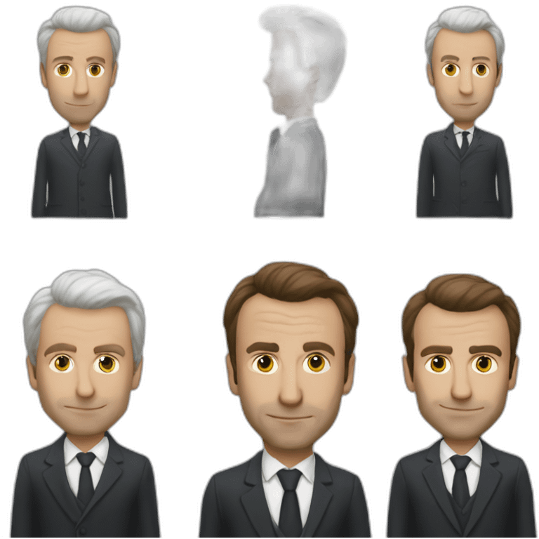 Macron baize Lepaine emoji