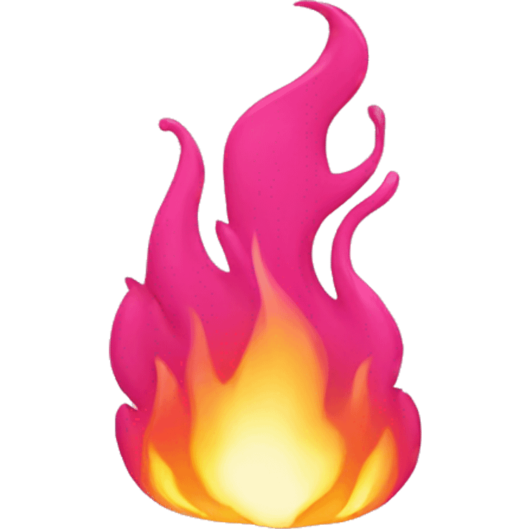 Pink fire emoji