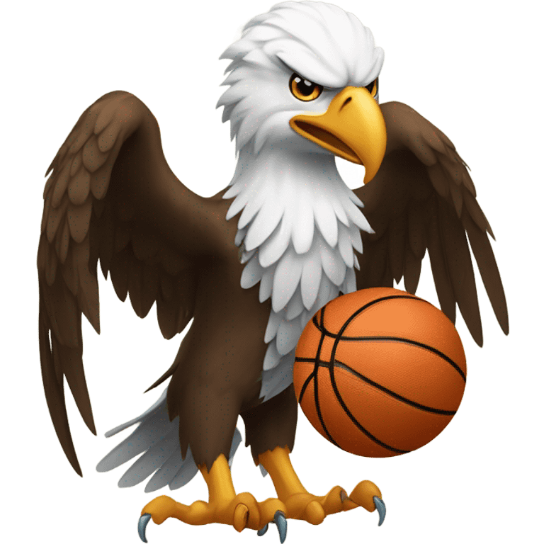 Eagle playing basketball emoji