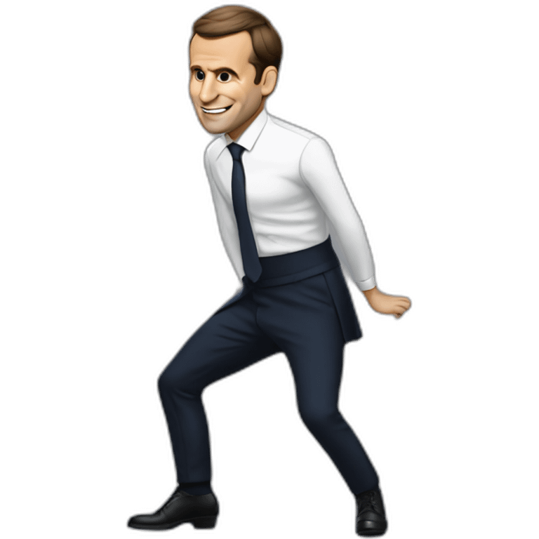 Macron qui twerk emoji