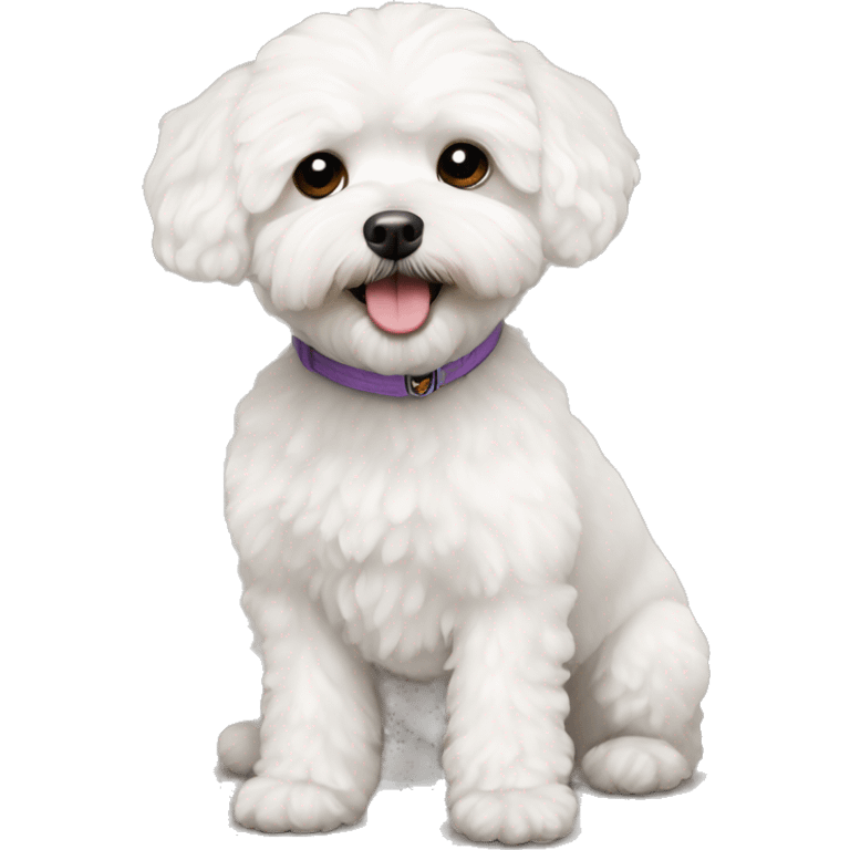 White maltipoo emoji