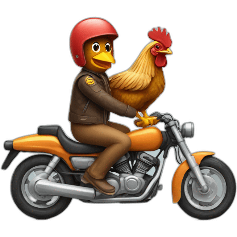 Chicken-Riding-a-bike emoji