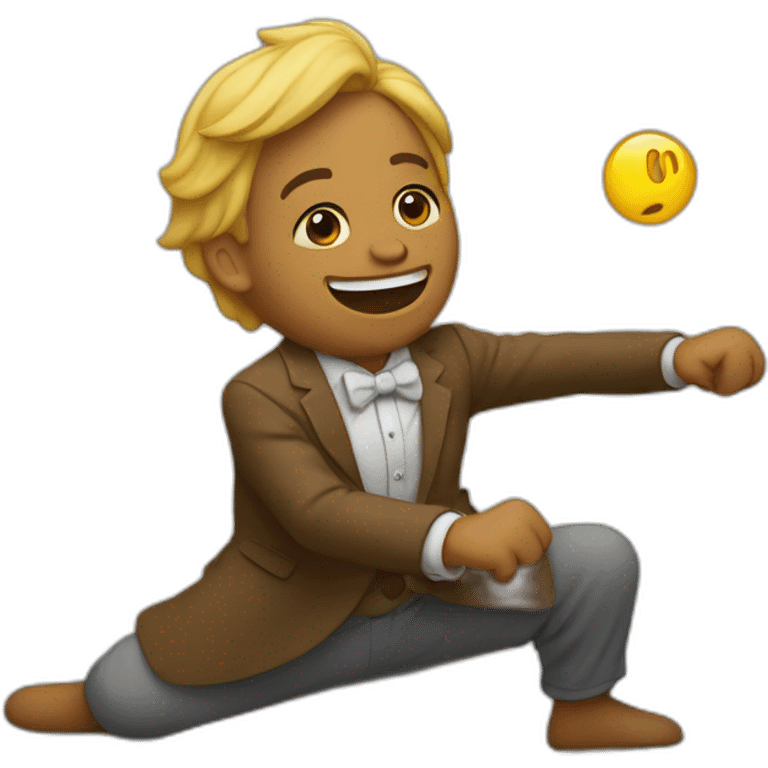 Un mec qui dance à l’envers  emoji