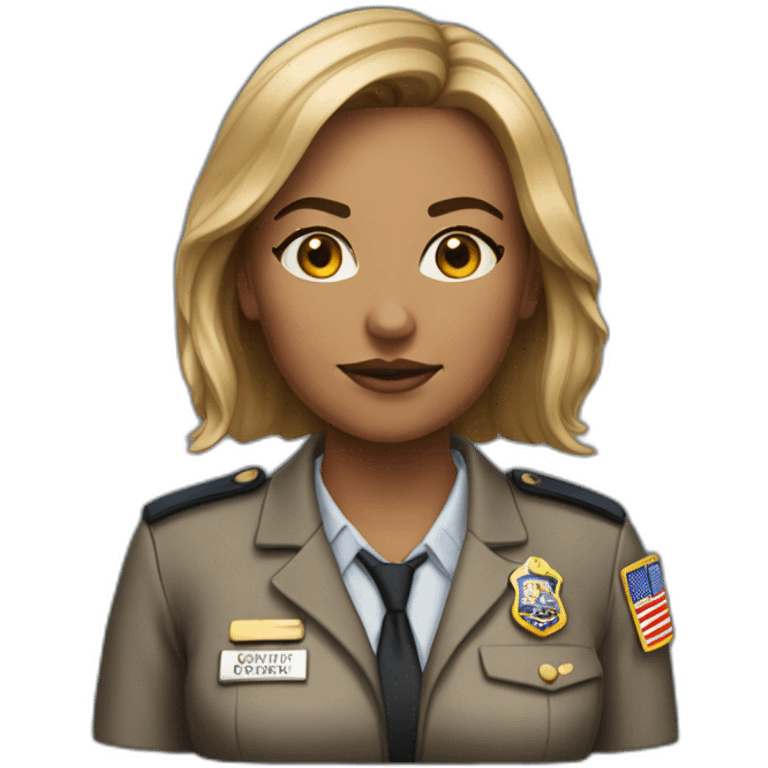 Hyper realistic fbi women agent emoji