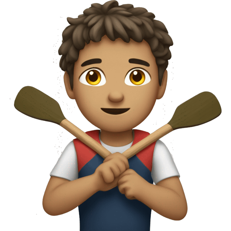 Boy rowing emoji