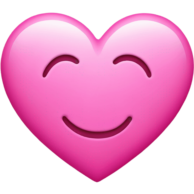 Pink smiley face with pink hearts  emoji