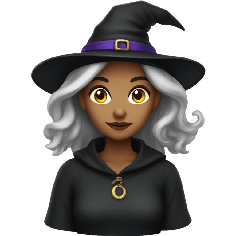 young woman witch emoji