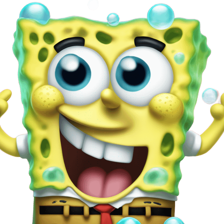 create spongebob saying lol emoji