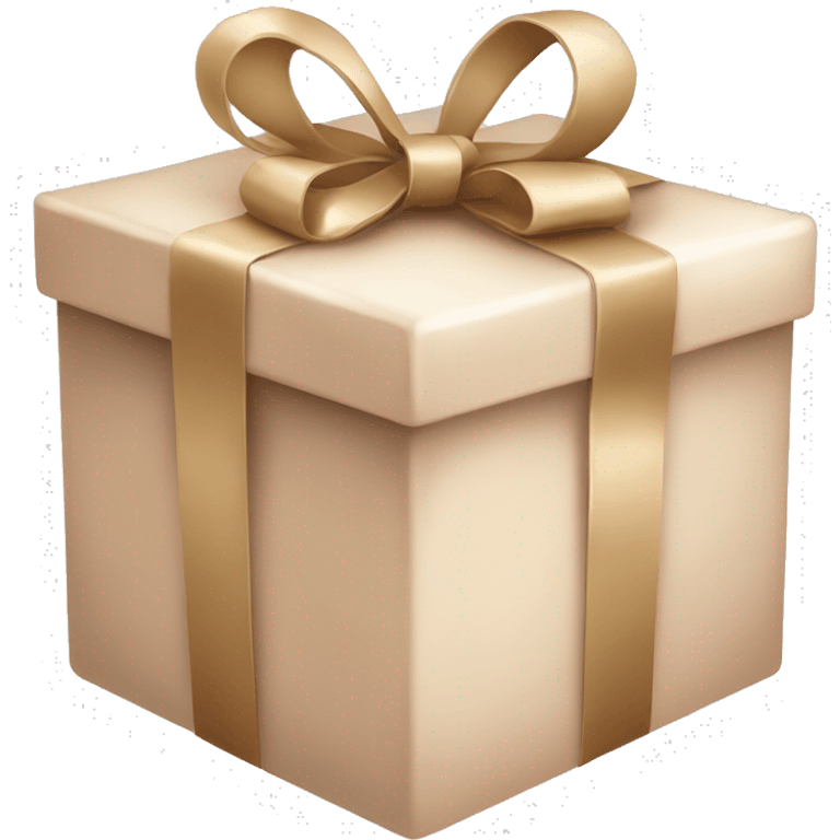 Gift in nude color emoji