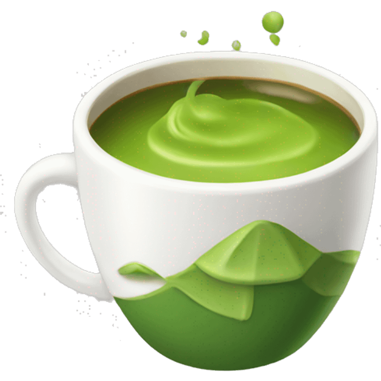 A cup of matcha  emoji